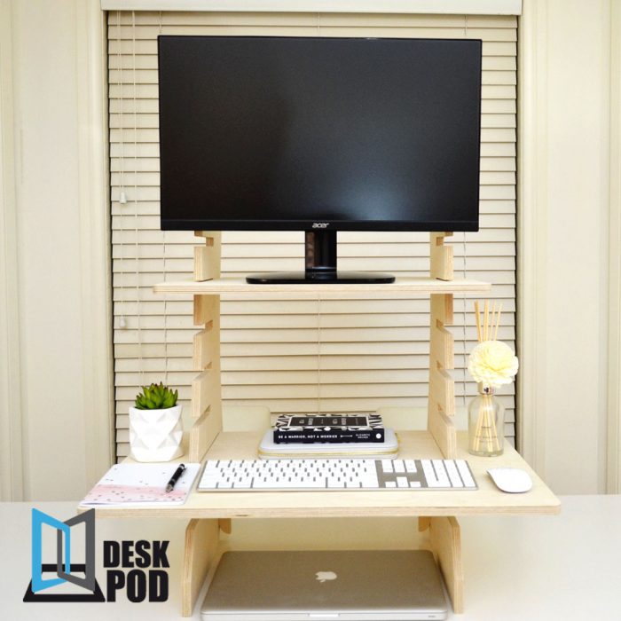 Stand Up Desk Pod Wood