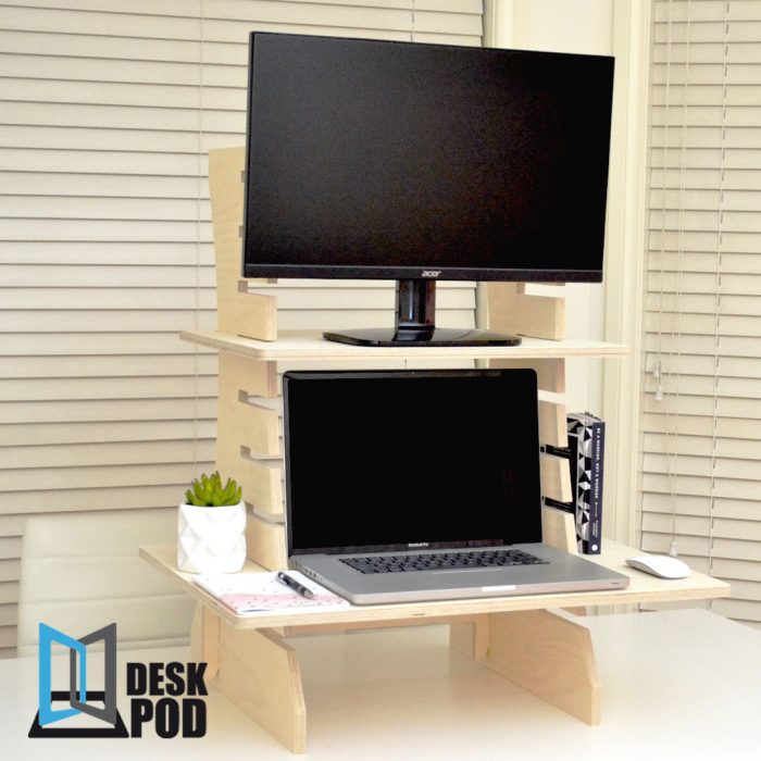 Stand Up Desk Pod Wood