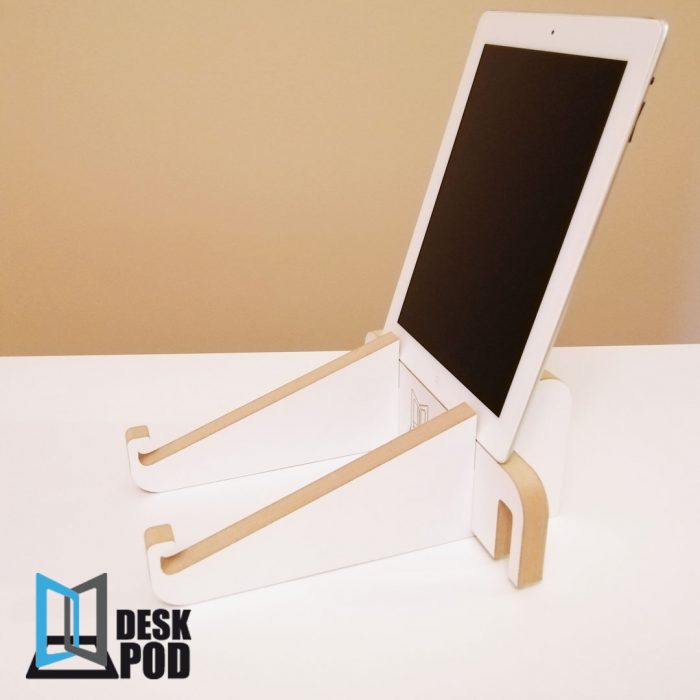 Laptop & Tablet Stand White Laminate